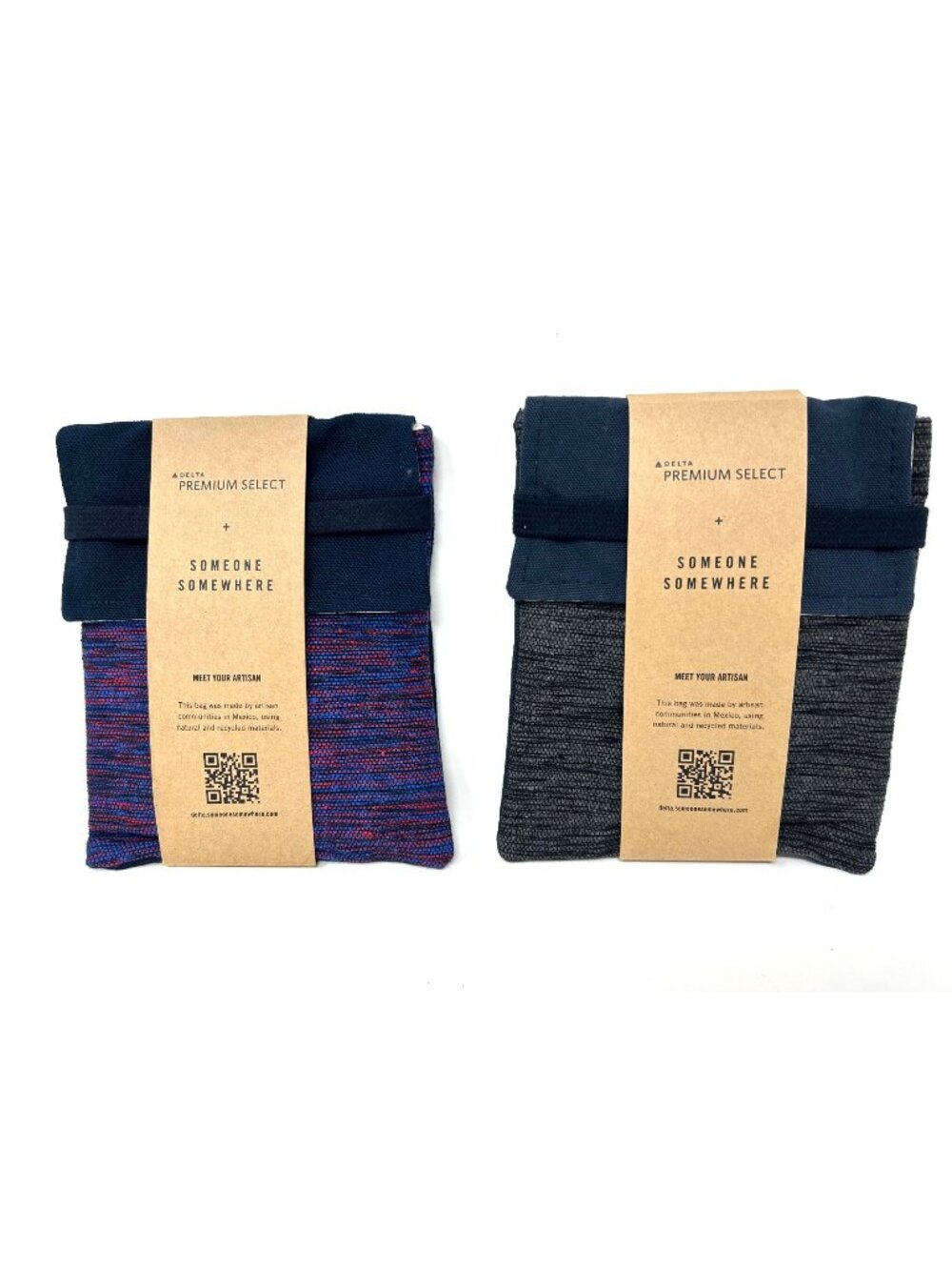 SEALED Delta Premium Select Someone Somewhere Amenity Kit Bag Travel Pouch